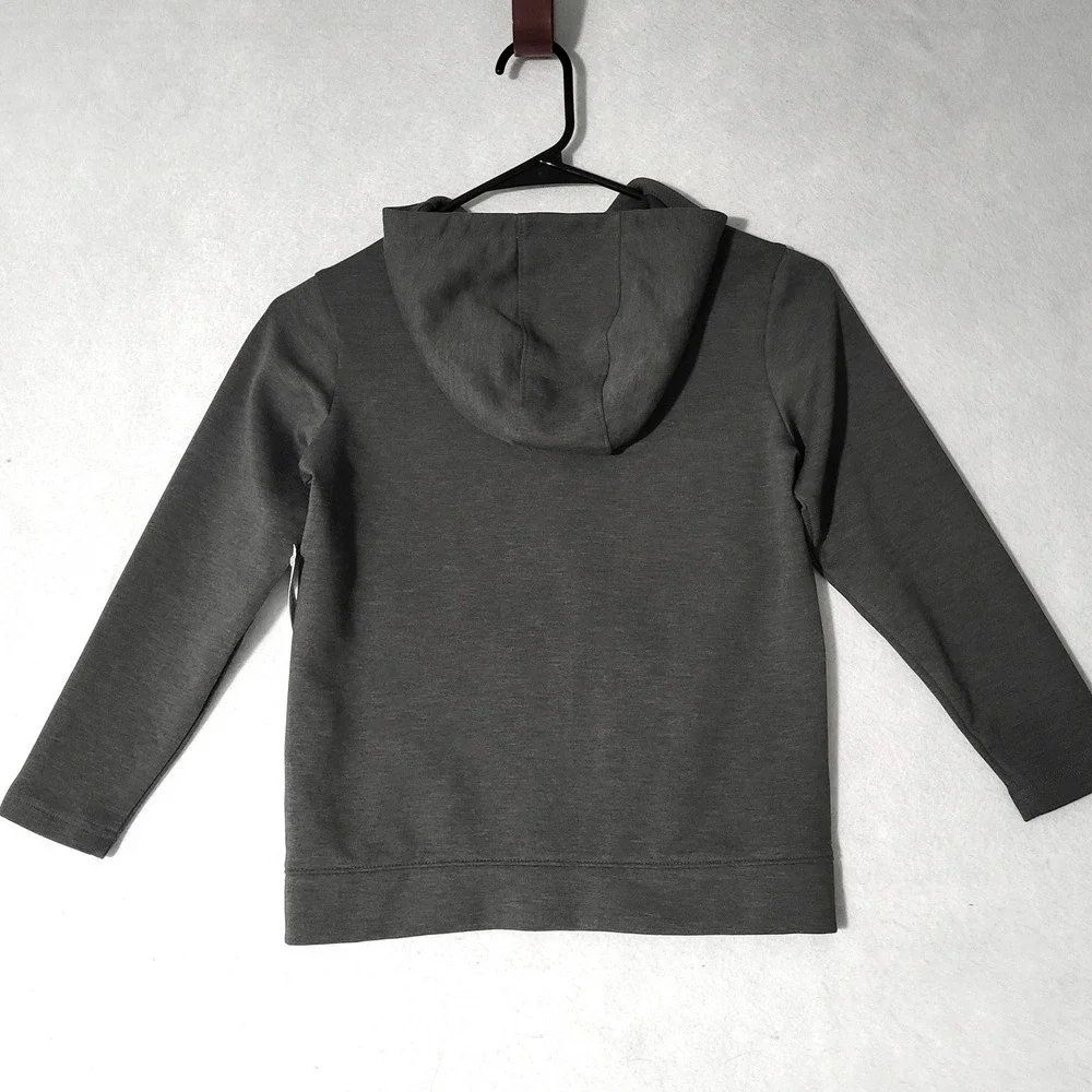 Old Navy Active Boys Small 6 7 Gray Jacket Dynamic Fleece Zip Hoodie NWT New